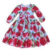 Vestido estampado de rosas Um mais Um - 6 anos - Um mais um