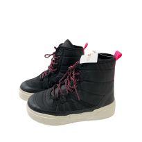 Coturno preto com detalhes pink neon - 28 - Não informada