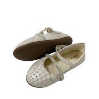 Sapatilha off white com tira de strass - 25 - Não informada