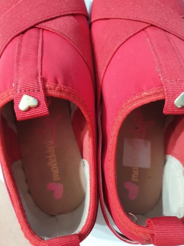 tenis molekinha vermelho