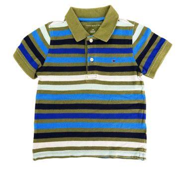 Camiseta Polo Listrada Tommy Hilfiger - 4 anos - Tommy Hilfiger