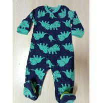 2207 macacão em fleece carters dinossauro 6 meses - 6 meses - Carter`s