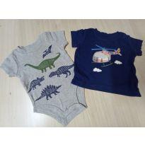 3008 kit body e camiseta carters 6 meses - 6 meses - Carter`s