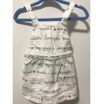 Salopete branco estampado Carters USA 6 meses - 6 meses - Carter`s