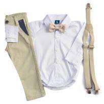 Conjunto Calça com suspensório - 9 meses - Outros