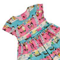 Vestido Verão Estampado Alphabeto - 3 anos - Alphabeto