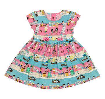 Vestido Verão Estampado Alphabeto - 3 anos - Alphabeto