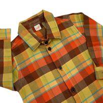 Camisa Manga Longa Xadrez Green - 24 a 36 meses - Green