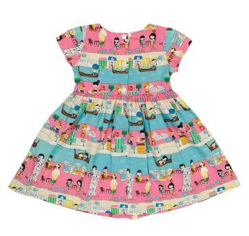 Vestido Verão Estampado Alphabeto - 3 anos - Alphabeto