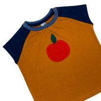 Blusa com Estampa de Maça Green - 12 a 18 meses - Green