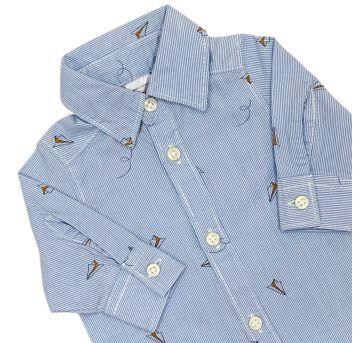 Camisa Social com Estampa de Aviões Carter´s - Recém Nascido - Carter`s