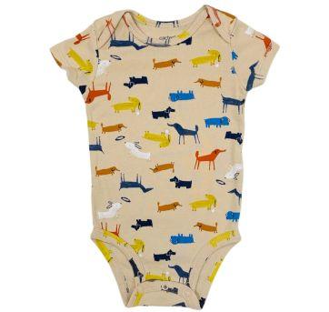 Body Manga Curta Animais Carter´s - 6 meses - Carter`s