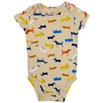 Body Manga Curta Animais Carter´s - 6 meses - Carter`s