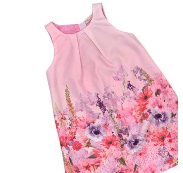 Vestido com Estampa Floral Mon Sucré - 3 anos - Mon Sucré