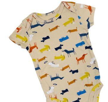 Body Manga Curta Animais Carter´s - 6 meses - Carter`s