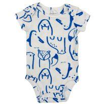 Body Manga Curta Animais Carter´s - 3 meses - Carter`s