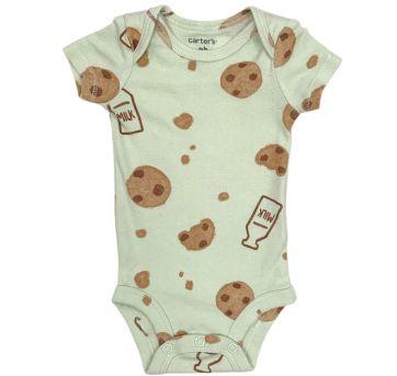 Body Manga Curta Coockies & Milk Carter´s - Recém Nascido - Carter`s