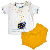 Conjunto Verão Estampado Dedeka - 3 a 6 meses - Dedeka