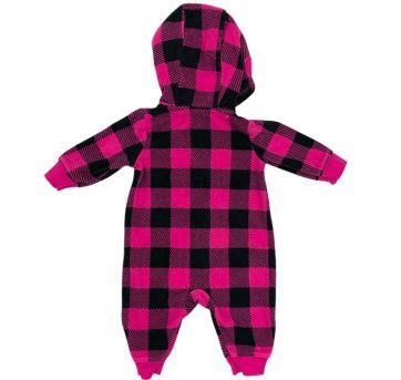 Macacão Inverno Rosa Xadrez Carter´s - 3 meses - Carter`s