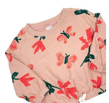 Blusa Moletom Flores e Borboletas Carter´s - 1 ano - Carter`s