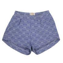 Short Azul Geométrico Pokótinha - 8 anos - Outro