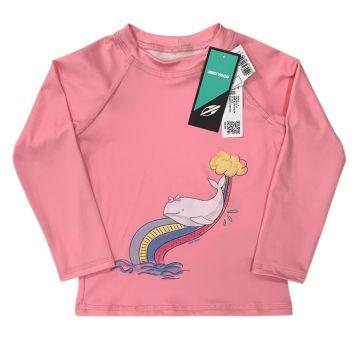 Camiseta de Praia Rosa Estampado com Proteção UV Mormaii - 3 anos - Outro