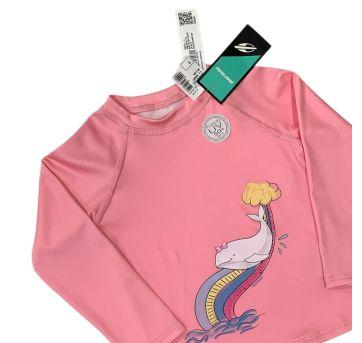 Camiseta de Praia Rosa Estampado com Proteção UV Mormaii - 3 anos - Outro