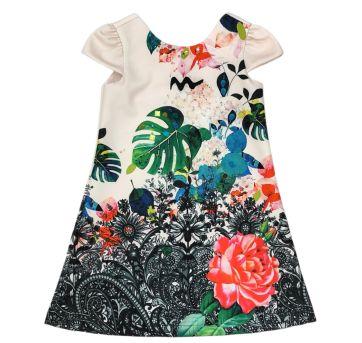 Vestido Florido Um Mais Um - 6 anos - Um mais um