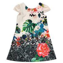 Vestido Florido Um Mais Um - 6 anos - Um mais um