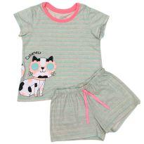 Conjunto com Estampa de Gatinho Accesories - 4 anos - Acessories