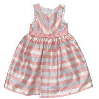 Vestido Listrado Cor Salmão American Princess - 4 anos - Outro