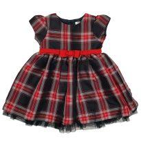 Vestido Xadrez Vermelho e Preto Carter´s - 6 meses - Carter`s