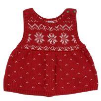 Vestido Vermelho Estampado Carter´s - 6 meses - Carter`s