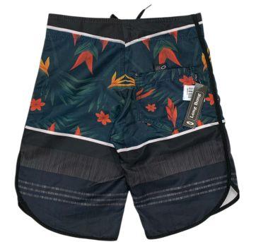 Bermuda com Estampa Tropical Long Bang - 12 anos - Outro