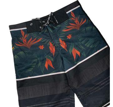 Bermuda com Estampa Tropical Long Bang - 12 anos - Outro