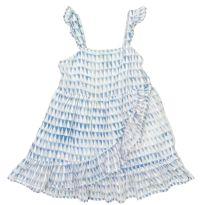 Vestido Azul e Branco Rachel Zoe x Janie and Jack - 18 a 24 meses - Janie and Jack