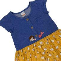 Vestido Estampado Alphabetinho - 9 a 12 meses - Alphabeto