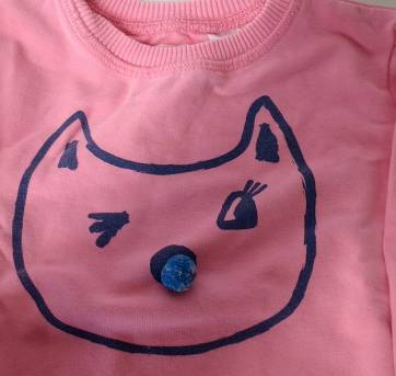 Blusa de Moletom Gatinho Zara - 6 a 9 meses - Zara Baby