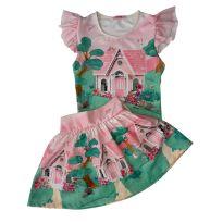 Conjunto blusa e saia/shorts - 6 anos - Não informada