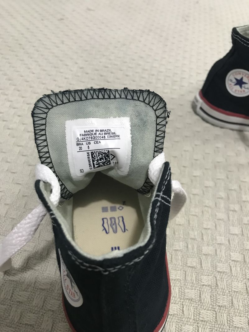 Tênis All Star cano alto 20 no Ficou Pequeno - Desapegos de Sapatos quase  novos ou nunca usados para bebês, crianças e mamães. 617878