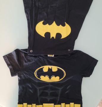 camiseta batman com capa - 2 anos - Batman