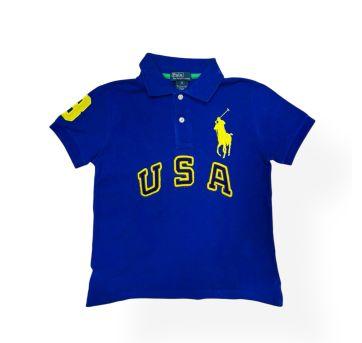 Roupa Camiseta Polo Azul Ralph Lauren - 5 anos - Ralph Lauren