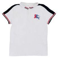 Camiseta Polo Branca Burberry - 12 anos - Burberry