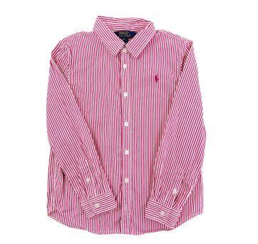 Camisa Rosa e Branca Ralph Lauren - 6 anos - Ralph Lauren