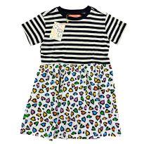 Vestido Listrado Fábula Branco - 6 anos - Fábula