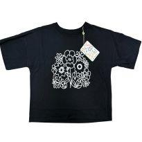 Camisa Preta Estampada Fábula - 12 anos - Fábula