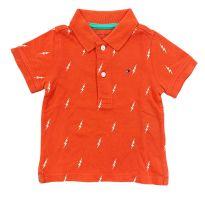 Camiseta Polo Laranja Tommy Hilfiger - 9 a 12 meses - Tommy Hilfiger