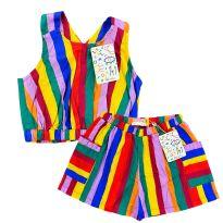 Conjunto Colorido Listrado Fábula - 6 anos - Fábula