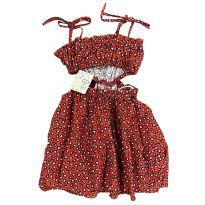 Vestido Verão Alcinha Estampado Fábula - 12 anos - Fábula