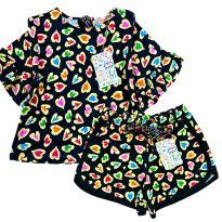 Conjunto Estampado Preto Fábula - 6 anos - Fábula